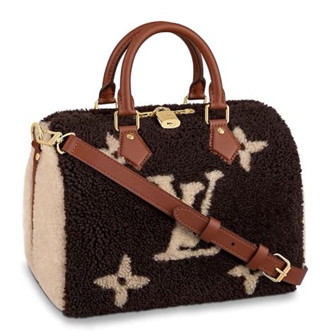 louis vuitton fuzzy bag.